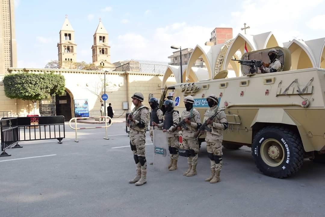 القوات المسلحة تنتشر في كافة المحافظات لتأمين إحتفالات رأس السنة وأعياد الميلاد المجيدة