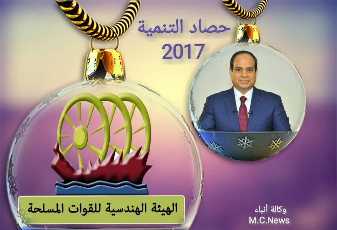 حصاد المشروعات التنموية للهيئة الهندسية فى 2017  (انفوجراف)