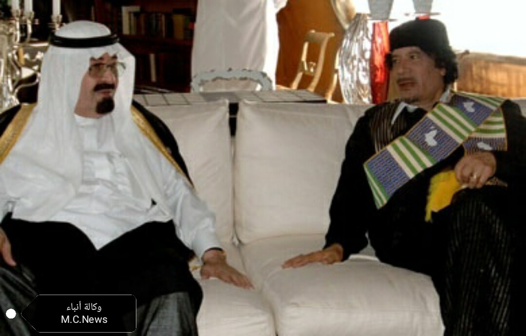 رسالة القذافي الأخيرة إلي الملك عبدالله "إيران وقطر" يخططان للإستيلاء علي الجزيرة العربية