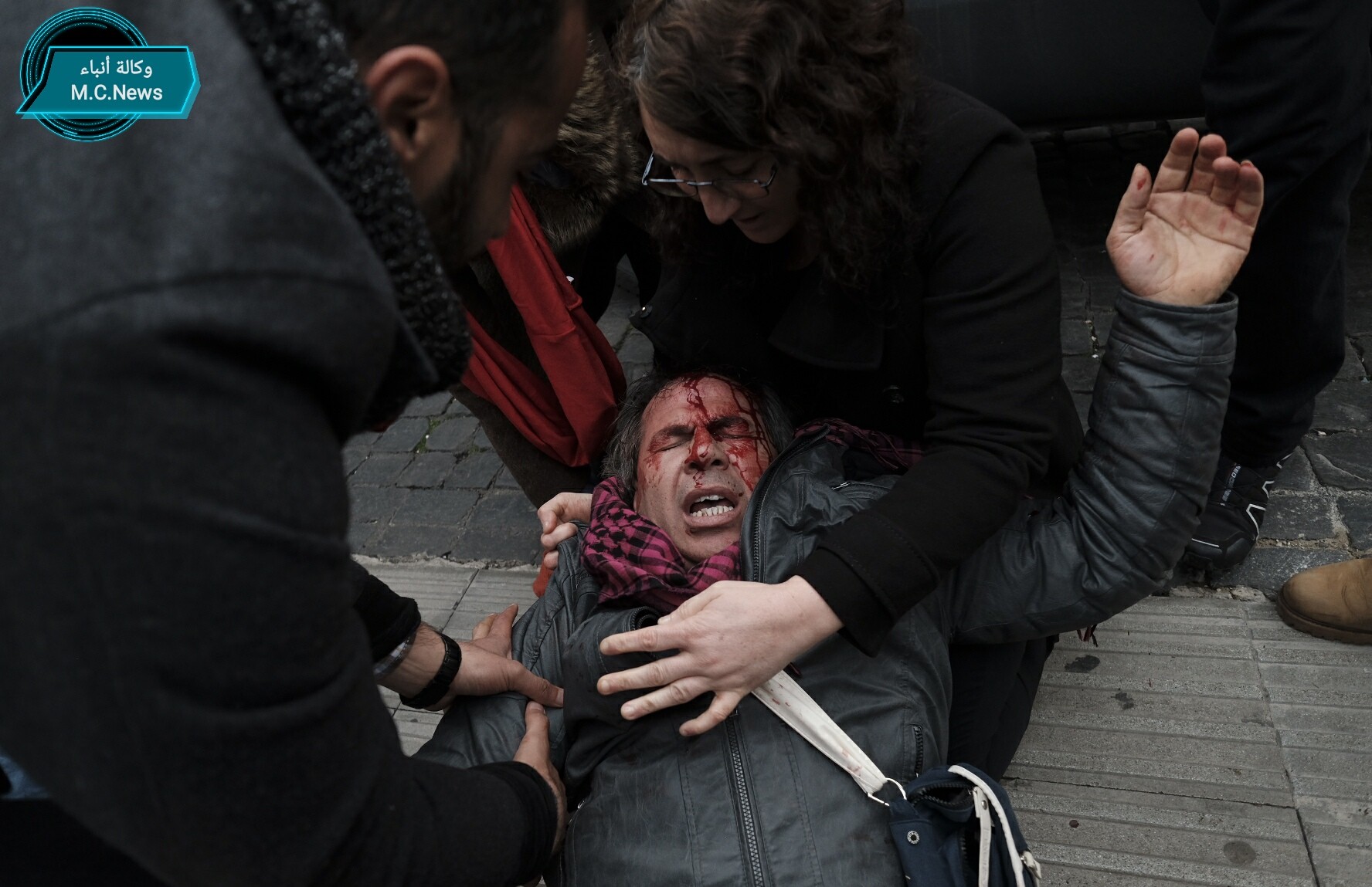 مظاهرات كبيرة بروما ضد زيارة "أردوغان" إلي إيطاليا تسفر عن العديد من الإصابات