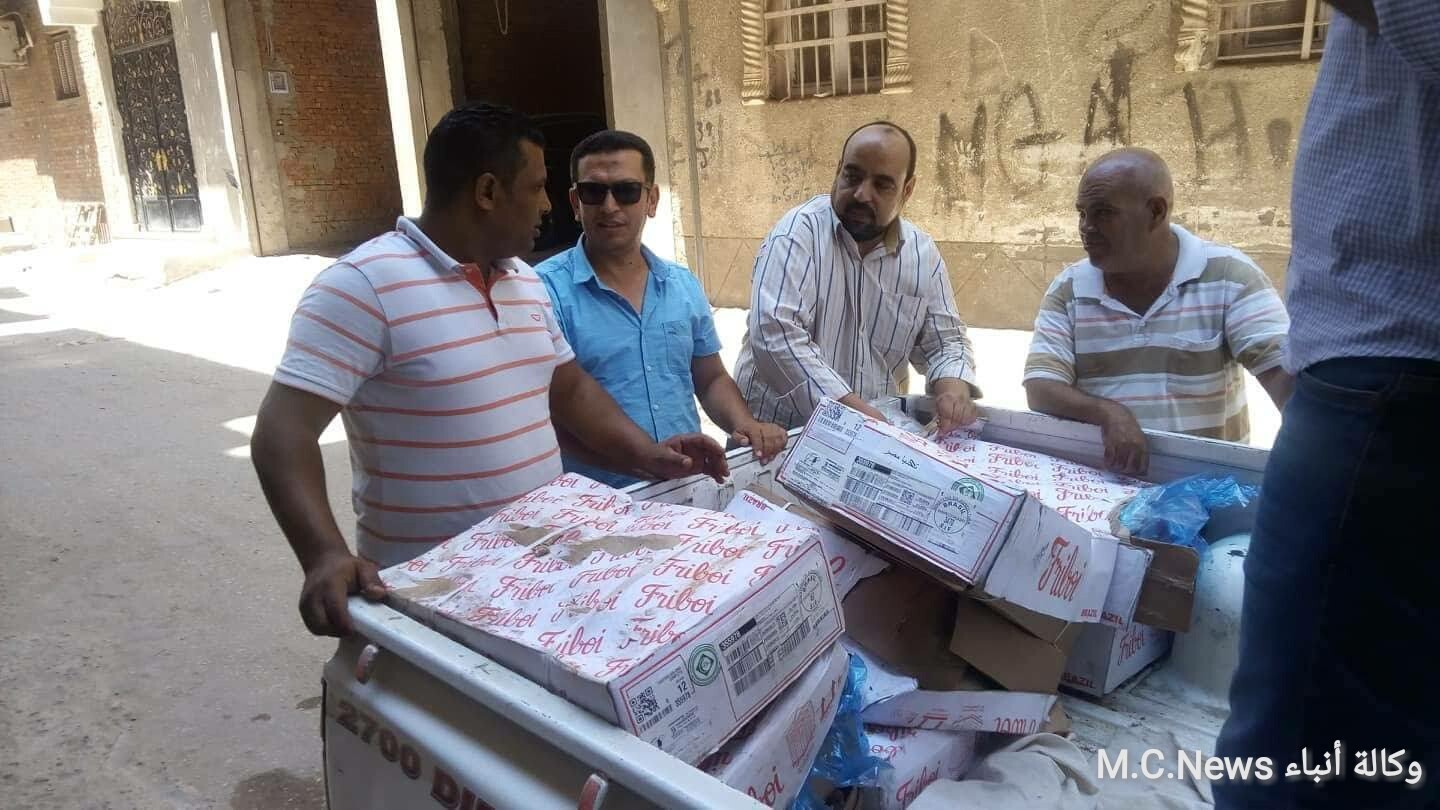 مباحث تموين الإسماعيلية تضبط كميات من اللحوم المُجمدة الفاسدة قبل عيد الأضحى