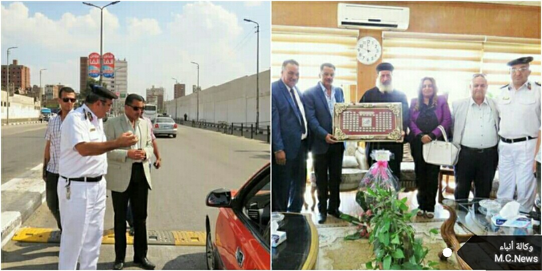 وفد كنسي يزُور مدير أمن الإسماعيلية مُقدمين إلتماس بمطب مُضئ والاستجابة تمت بعد 48 ساعة