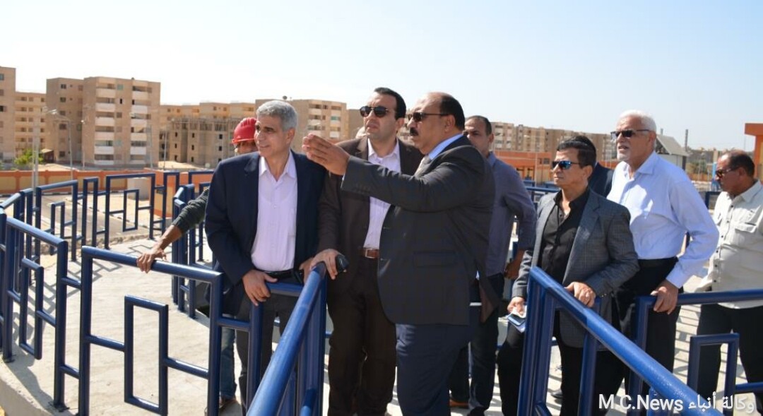 بتكلفة 350 مليون جنيها نائب محافظ الإسماعيلية يتفقد مشروع محطة مياه الشرب الجديدة بمدينة المستقبل